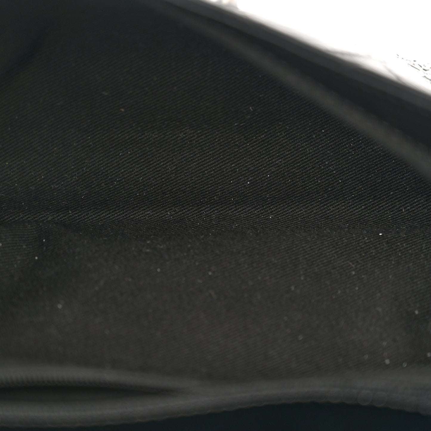 Distressed Patent Quilted Small Ritz Flap Bag Black