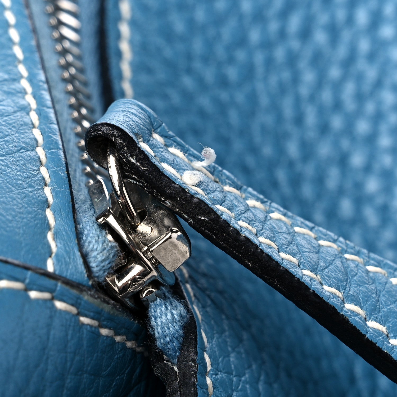 Hermes Taurillon Clemence Lindy 34 Bleu Jean 13 of 21
