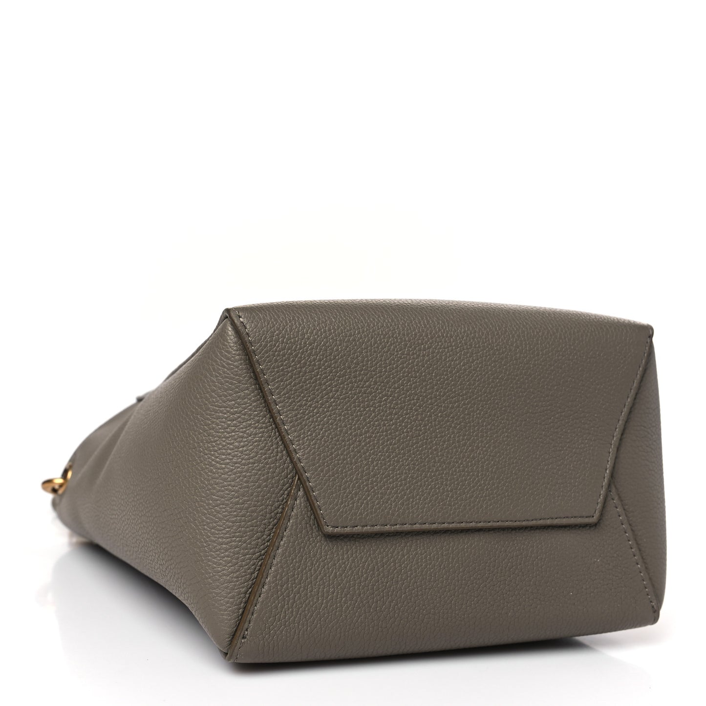 Soft Grained Calfskin Small Sangle Bucket Bag Taupe