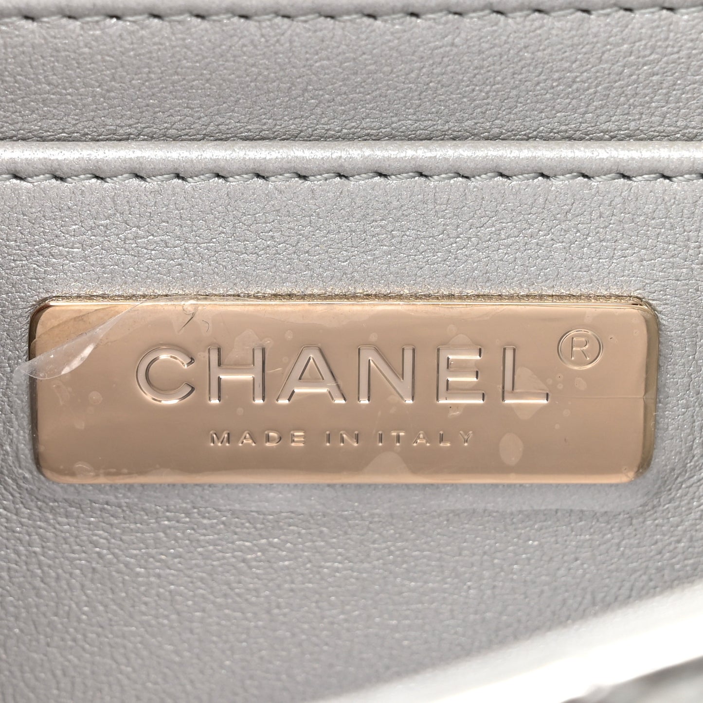 Mirror Calfskin Metallic Calfskin Medium Hollywood Boulevard Flap With Star Coin Purse Silvery