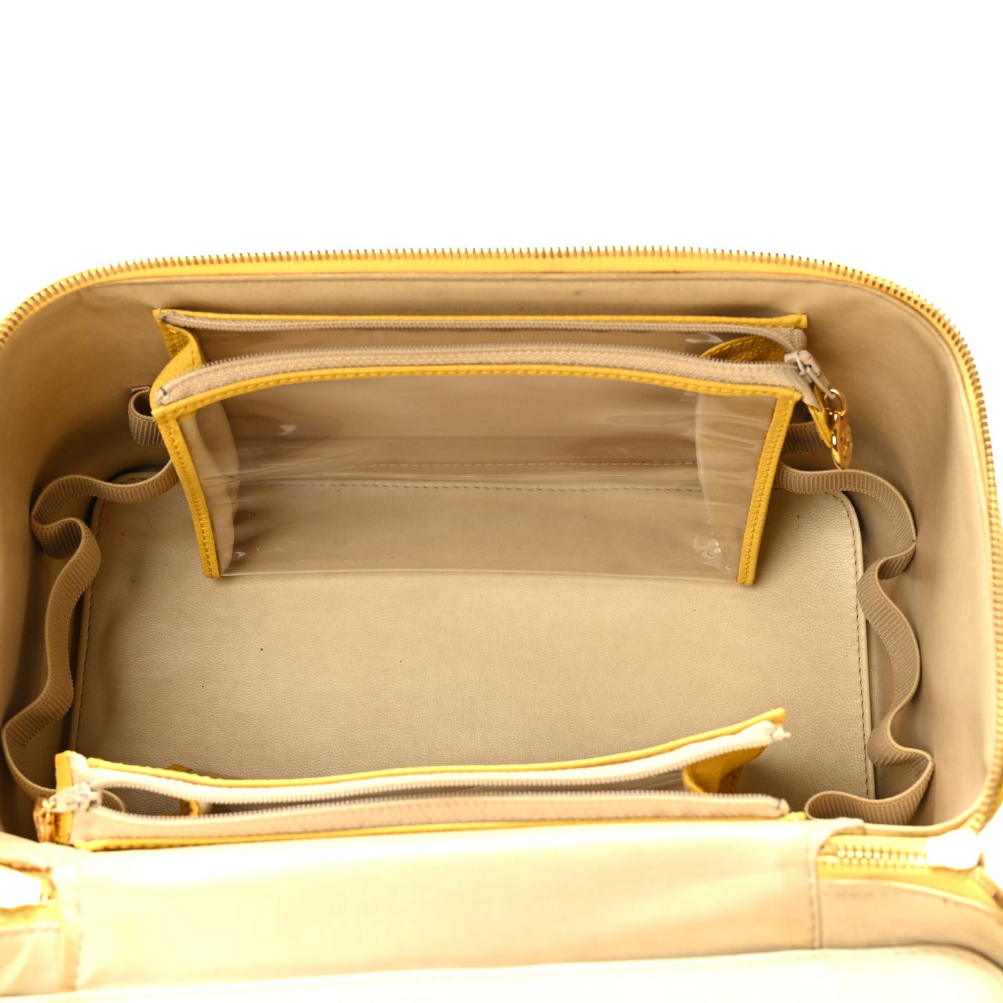 Caviar CC Vanity Train Case Yellow