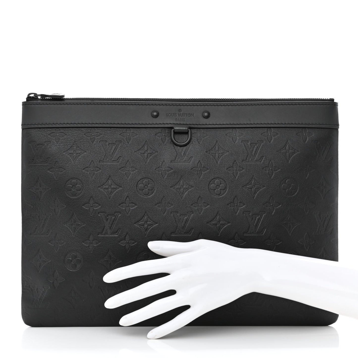 Calfskin Monogram Shadow Discovery Pochette Black