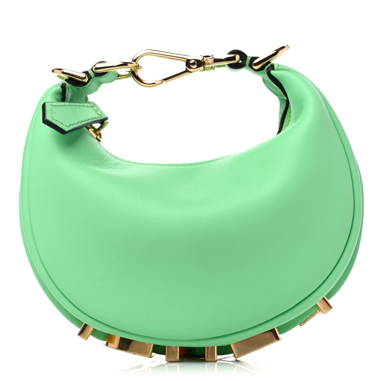 Vitello Grace New Matte Nano Fendigraphy Hobo Charm Edamame