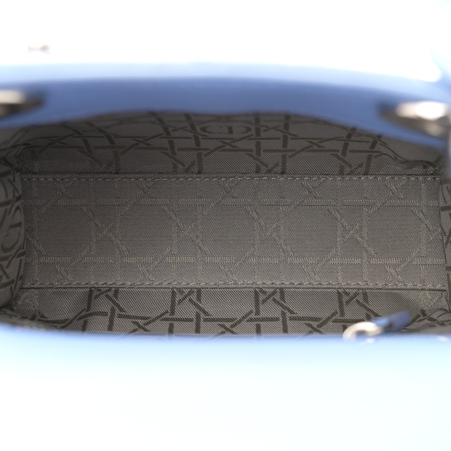 Lambskin Cannage Mini Lady Dior Blue