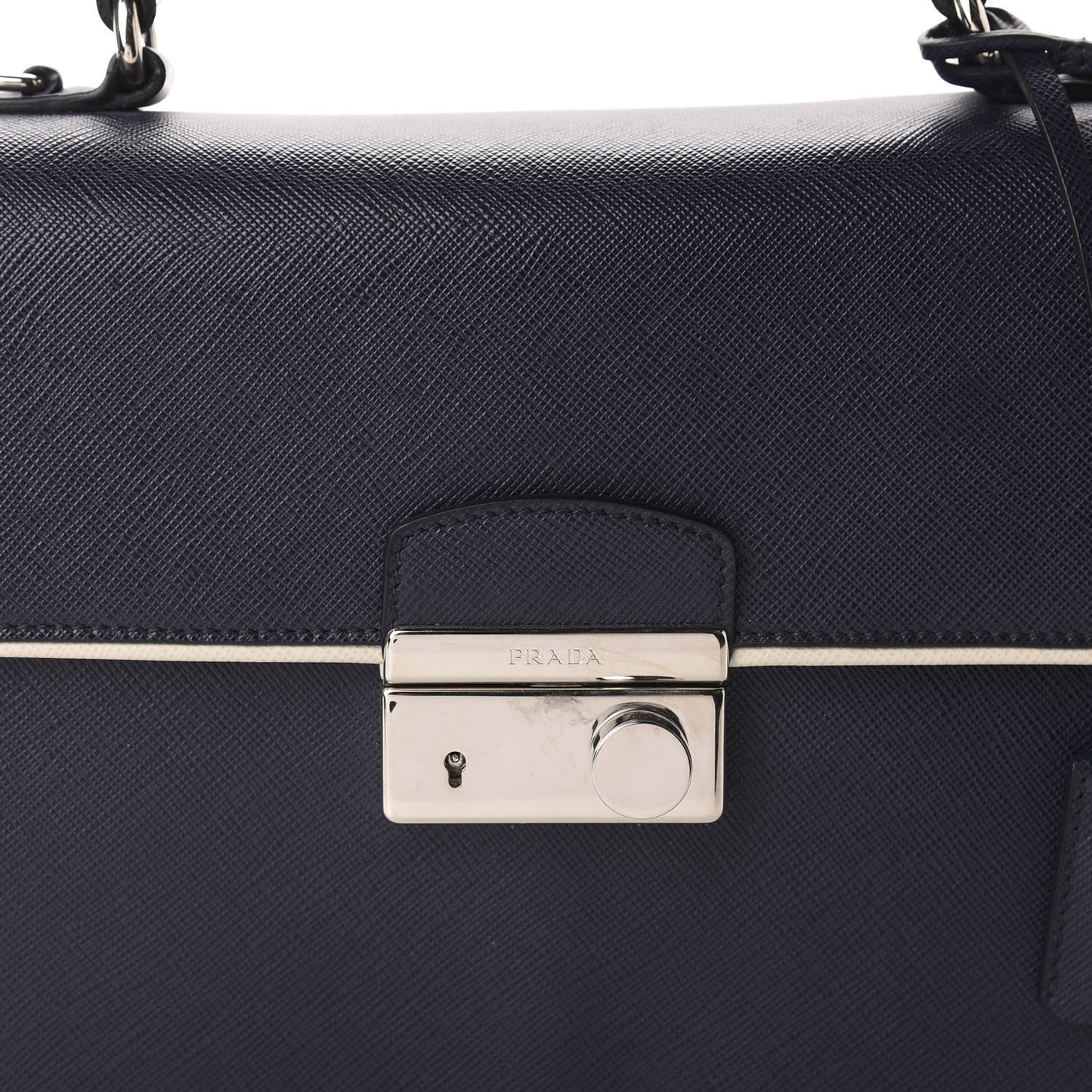 Saffiano Lux Sound Top Handle Baltico Talco