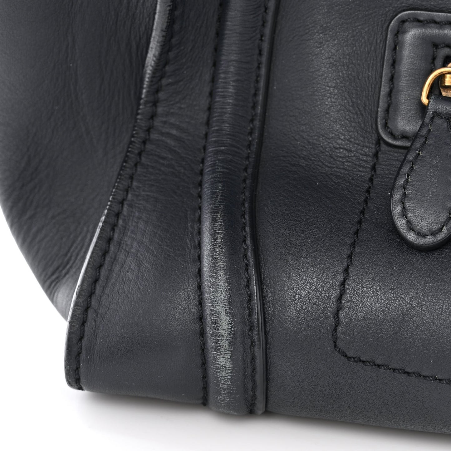 Smooth Calfskin Mini Luggage Navy Blue