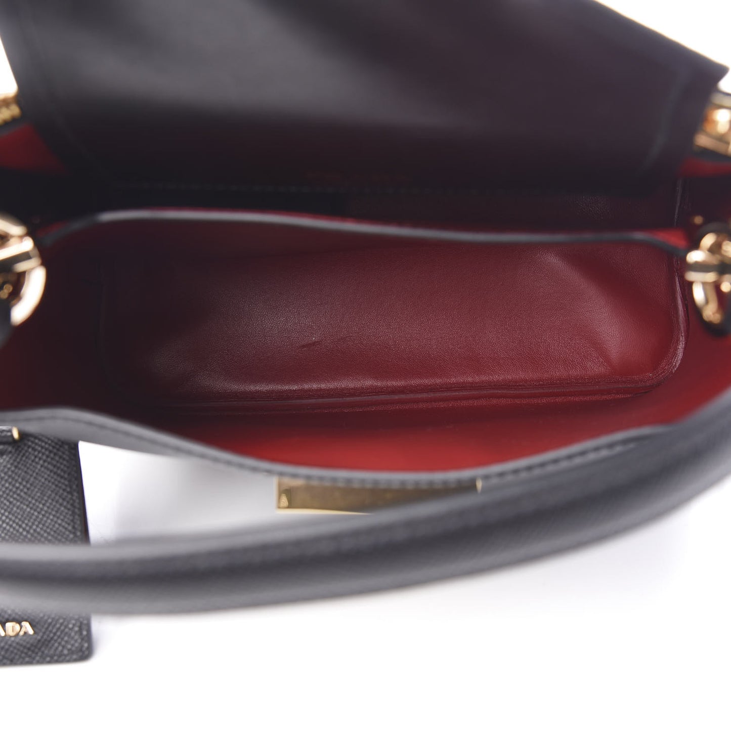 Saffiano Small Ingrid Top Handle Bag Black