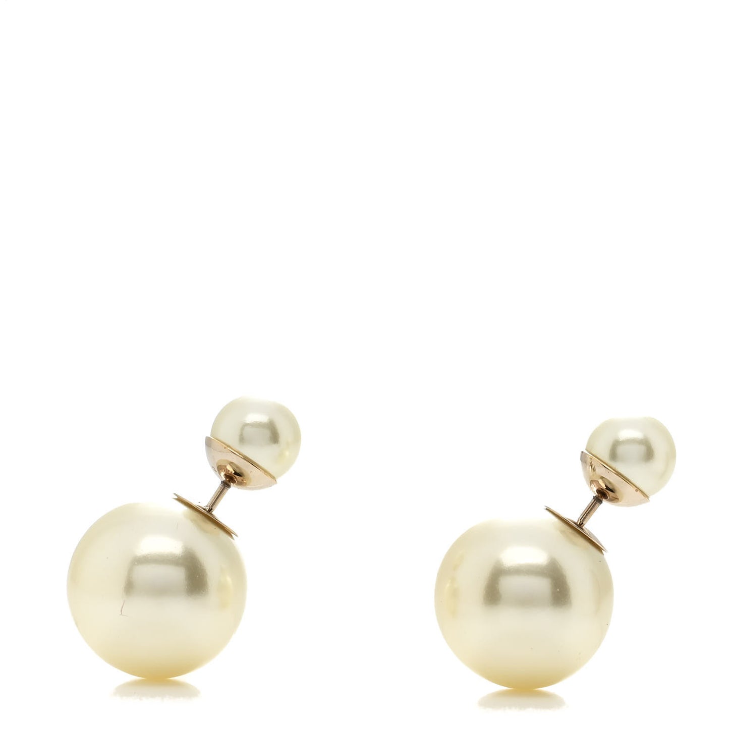 Pearl Mise En Dior Tribal Earrings Gold