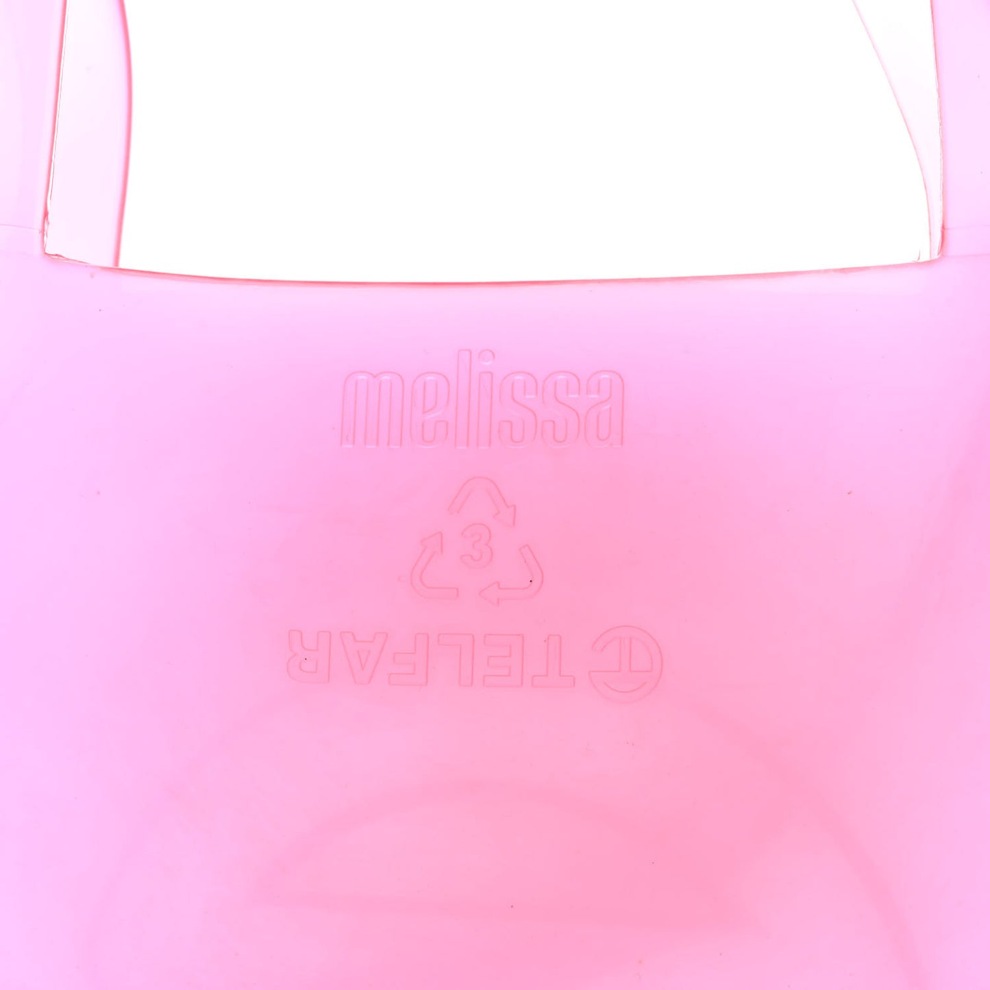 x MELISSA Jelly Medium Shopping Bag Clear Pink