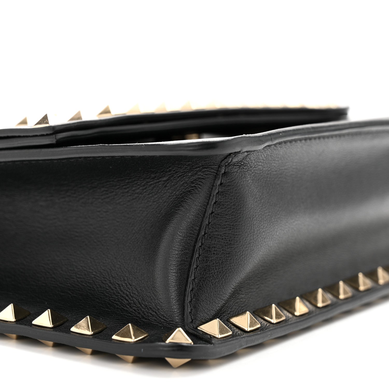Valentino Garavani Vitello Rockstud Side Slip Crossbody Black 8 of 10
