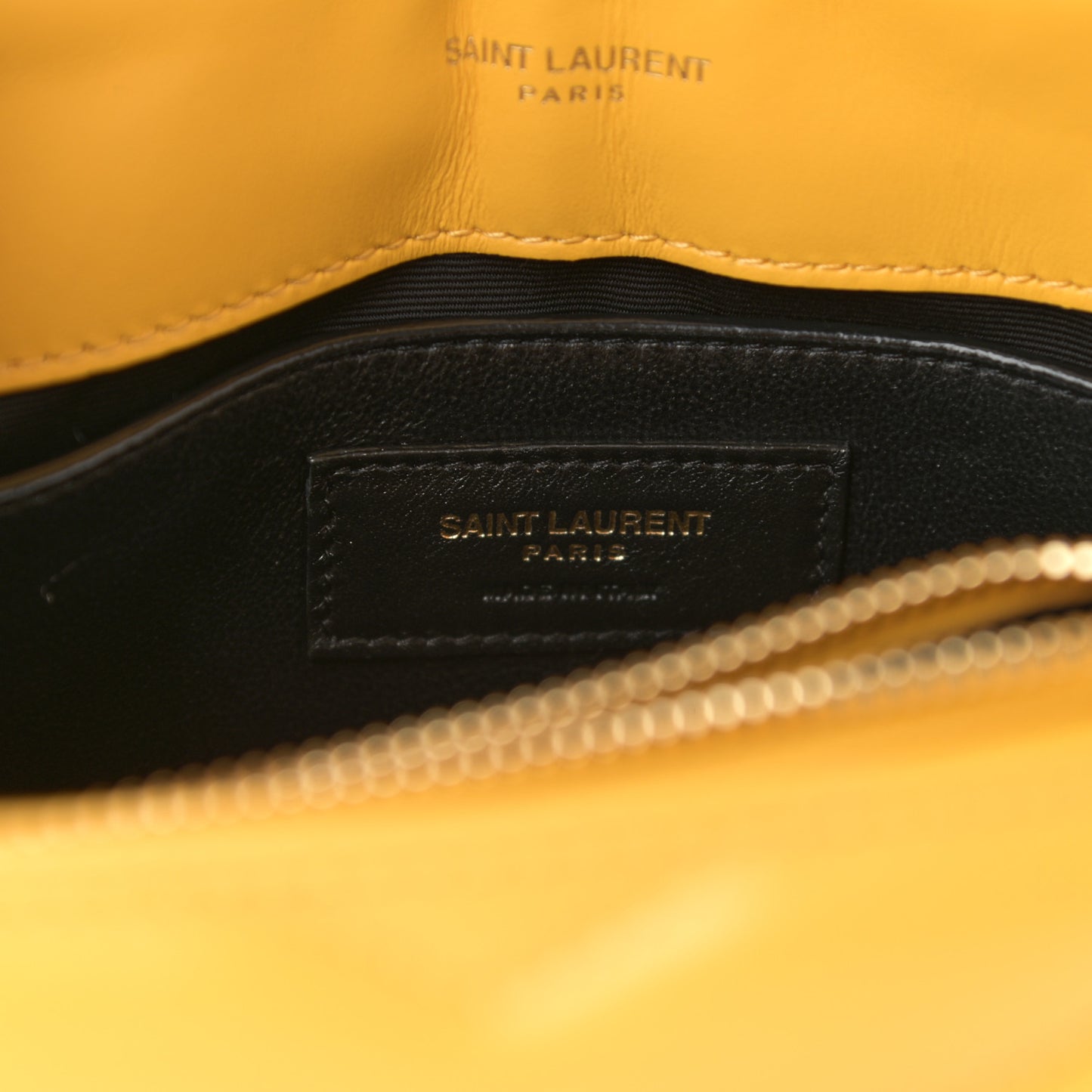 Calfskin Y Quilted Monogram Small Loulou Chain Satchel Sunflower