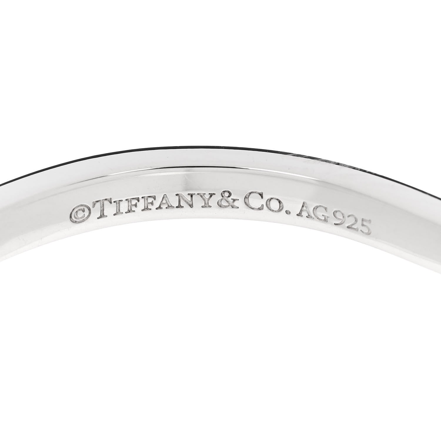 Tiffany Sterling Silver Narrow 1837 Cuff Bracelet 3 of 4