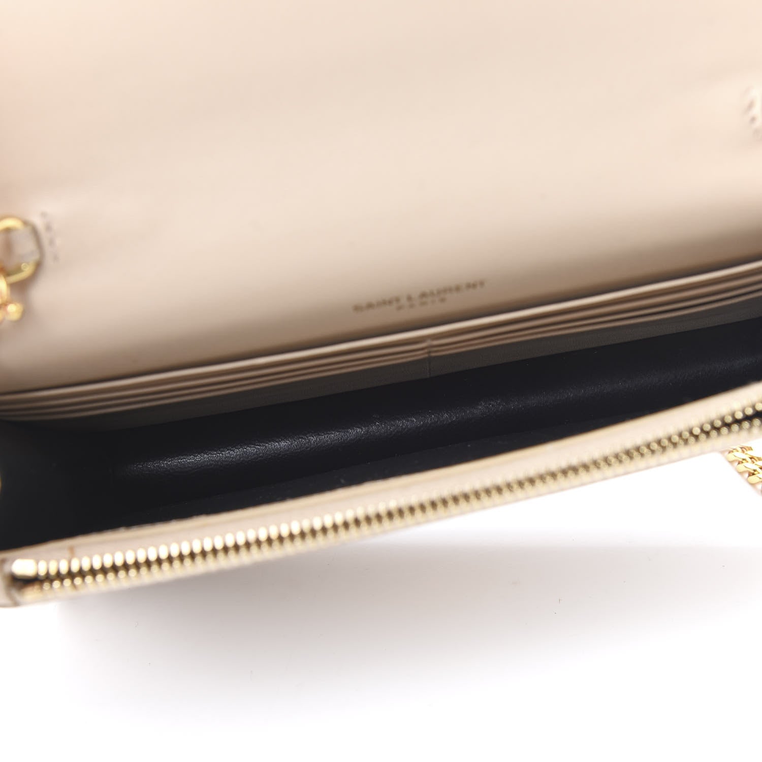 Saint Laurent Smooth Calfskin Classic Monogram Kate Tassel Chain Wallet Nude Powder 5 of 9