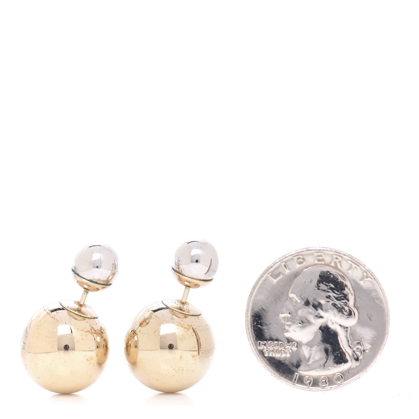Mise En Dior Tribal Earrings Silver Gold