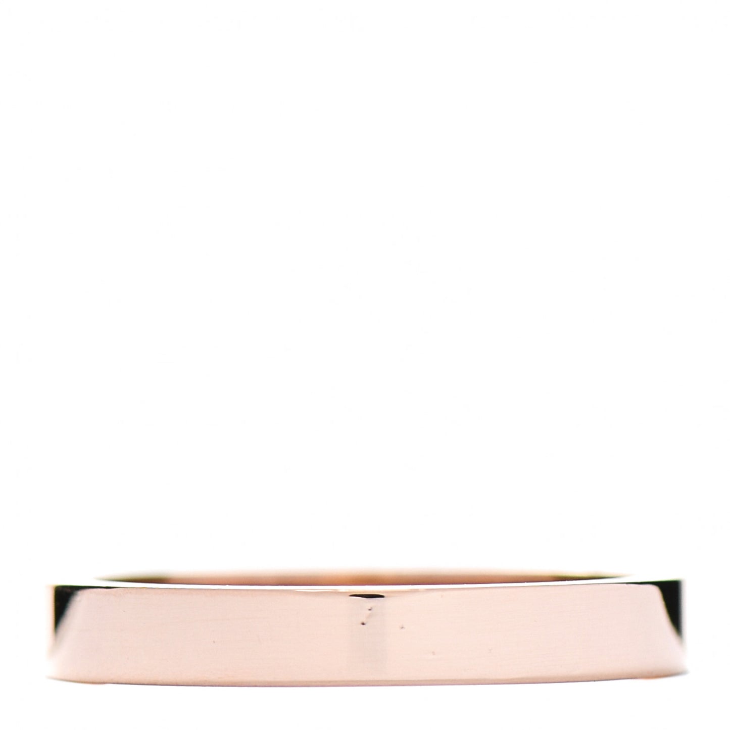 18K Pink Gold Diamond 3mm C De Cartier Wedding Band Ring 53 6.5