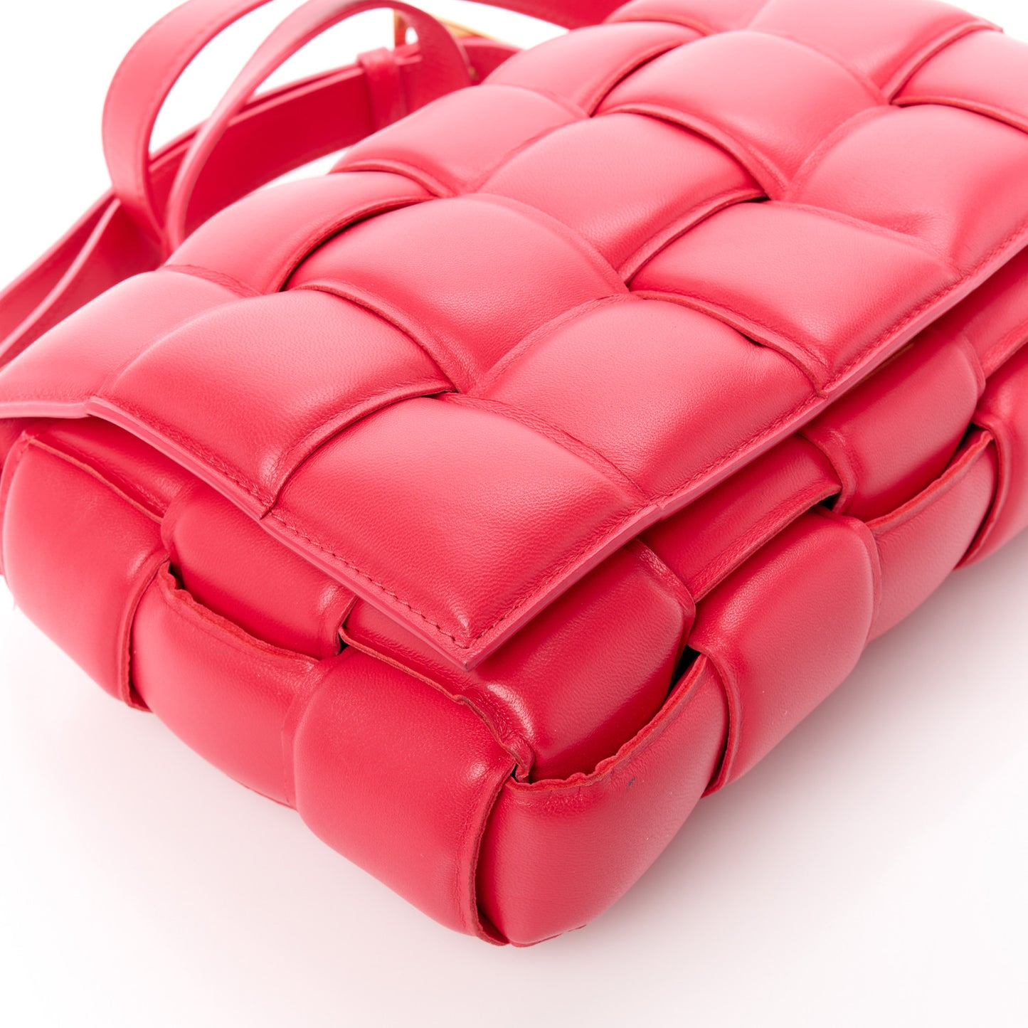 Nappa Maxi Intreccio Padded Cassette Crossbody Bag Firework