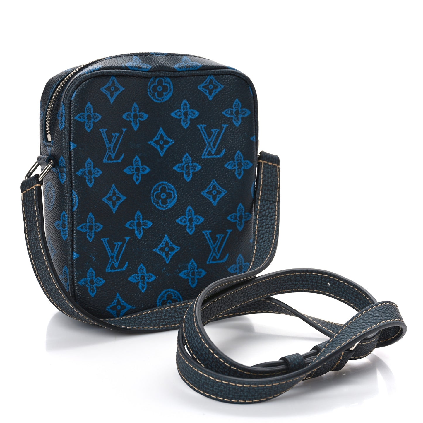 Monogram Macassar Christopher Wearable Wallet Blue