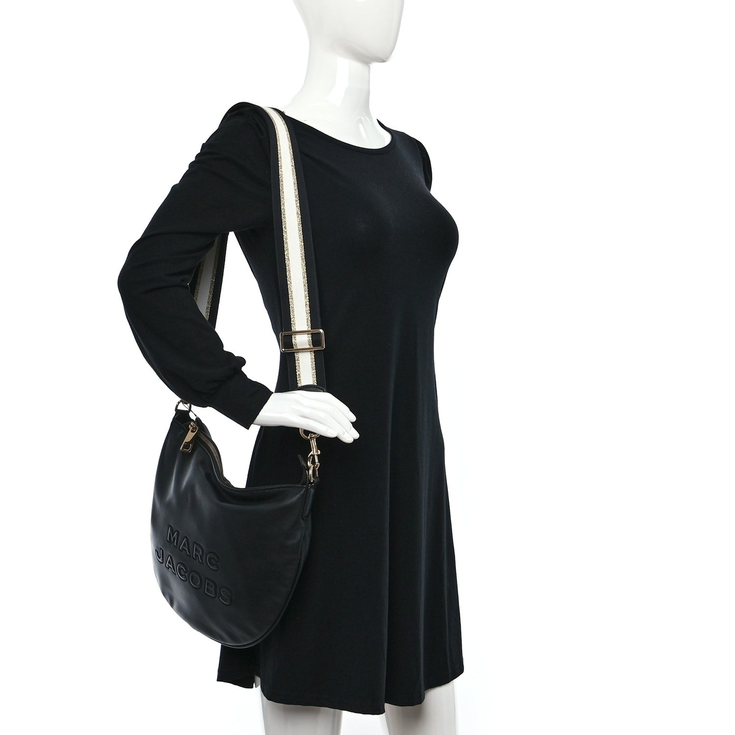 Calfskin Mini The Flash Hobo Crossbody Black