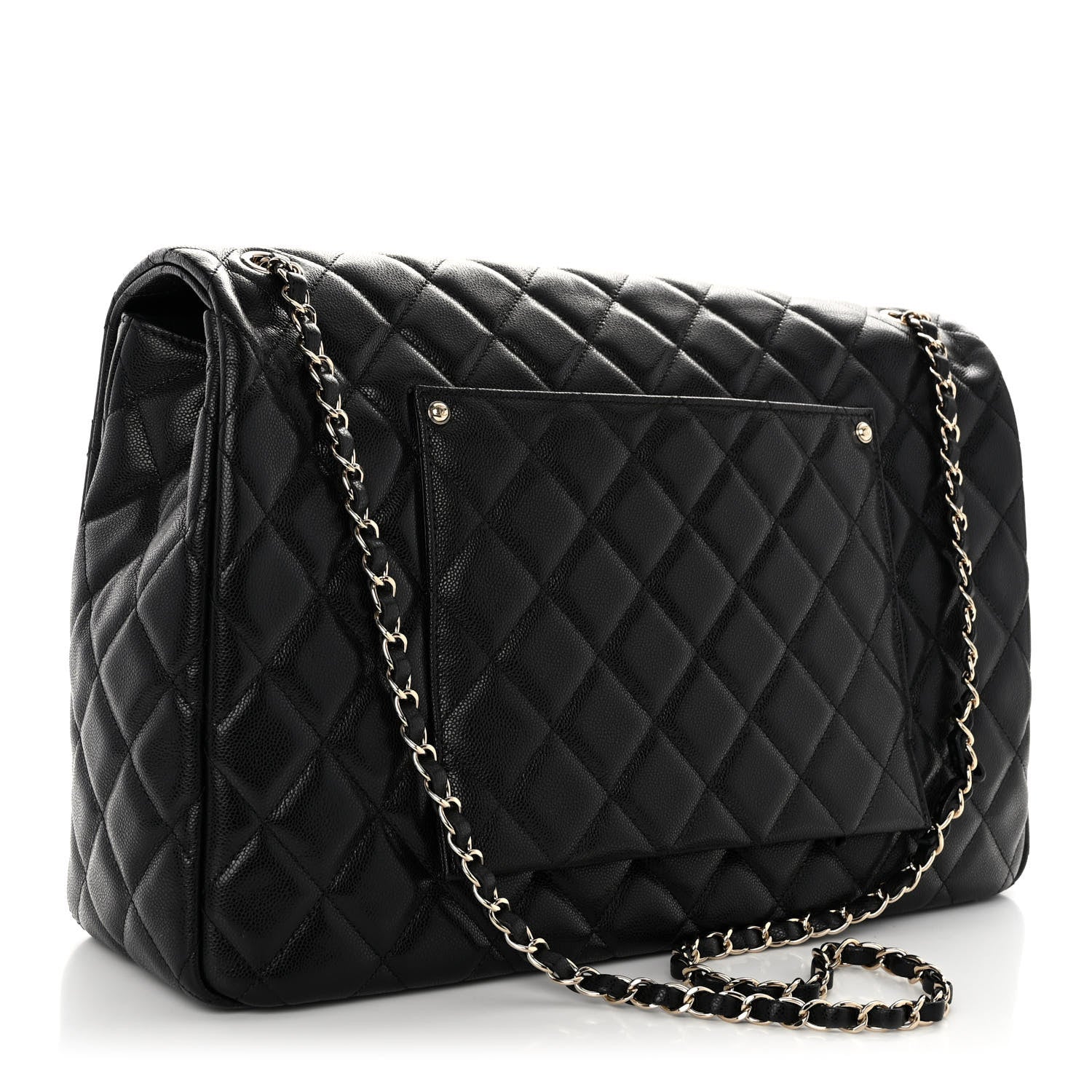 Chanel Caviar Quilted XXL Travel Flap Bag Black 3 of 10