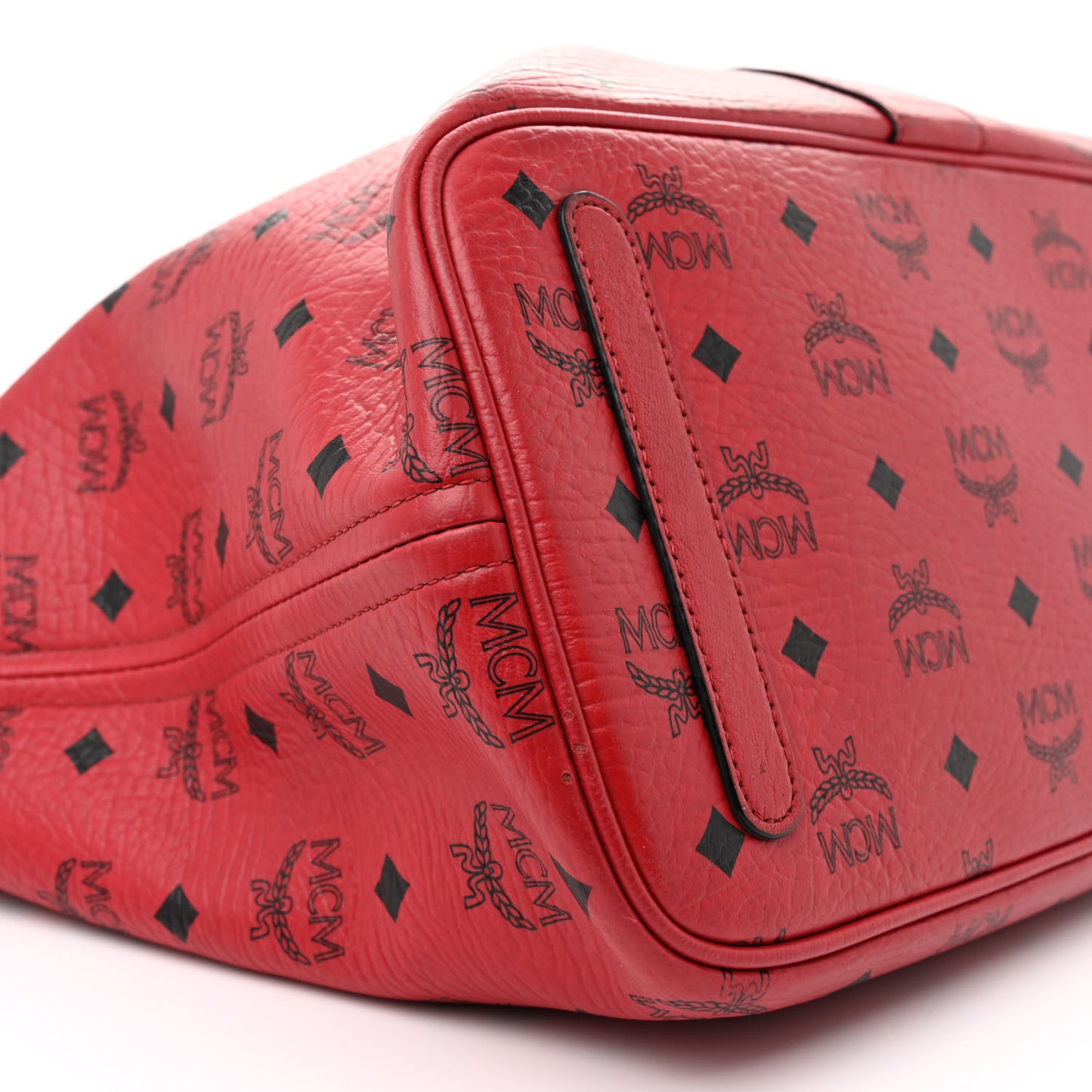 Visetos Medium Liz Reversible Shopper Tote Ruby Red