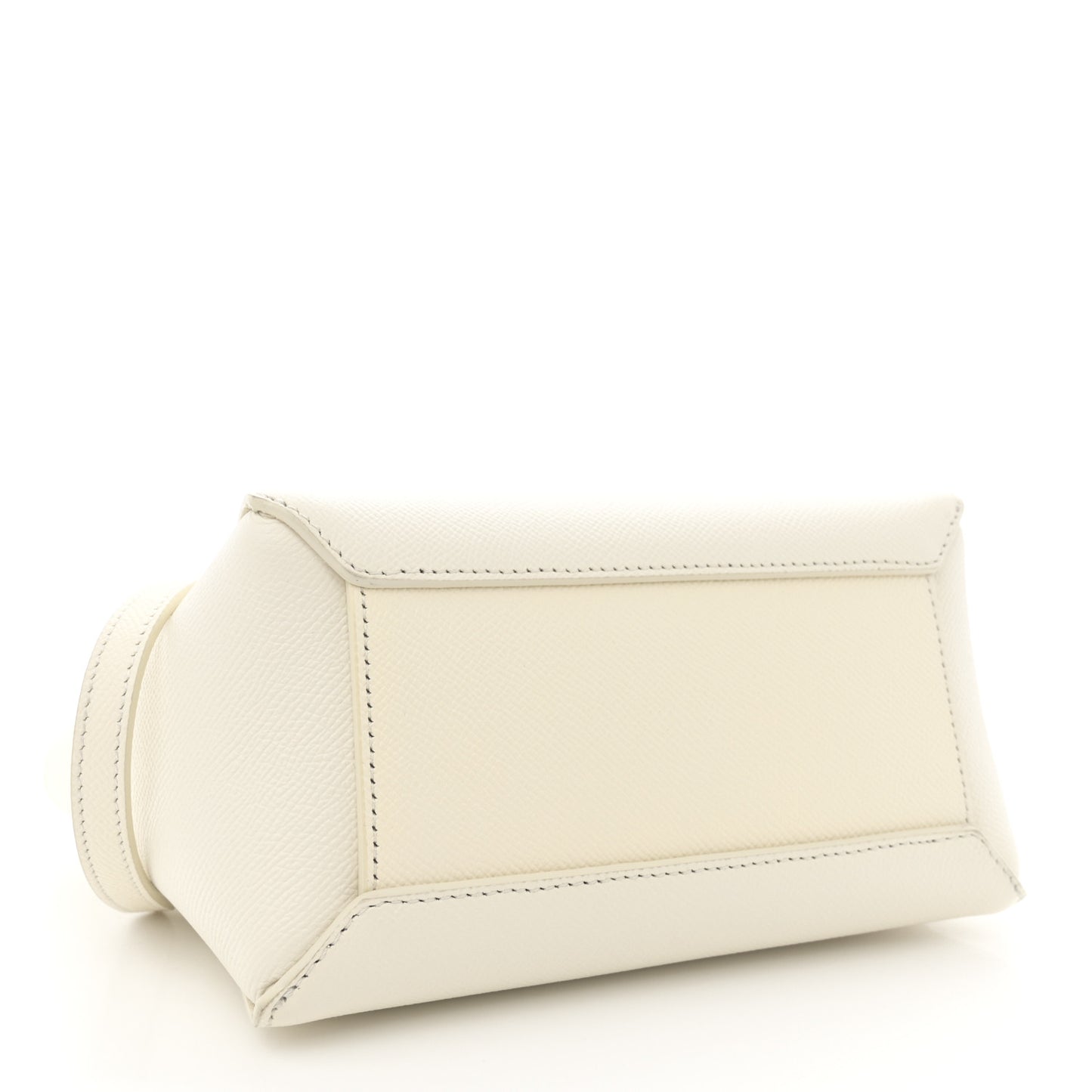 Grained Calfskin Nano Belt Bag Chalk