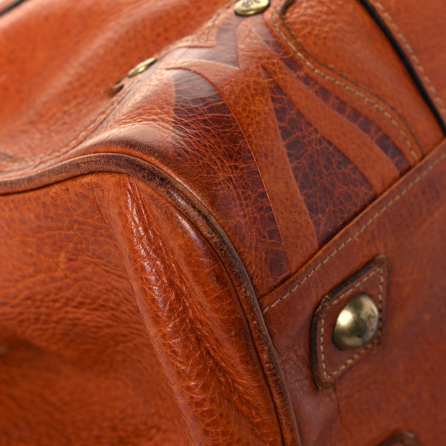 Grained Calfskin Tooled Darwin Bayswater Oak