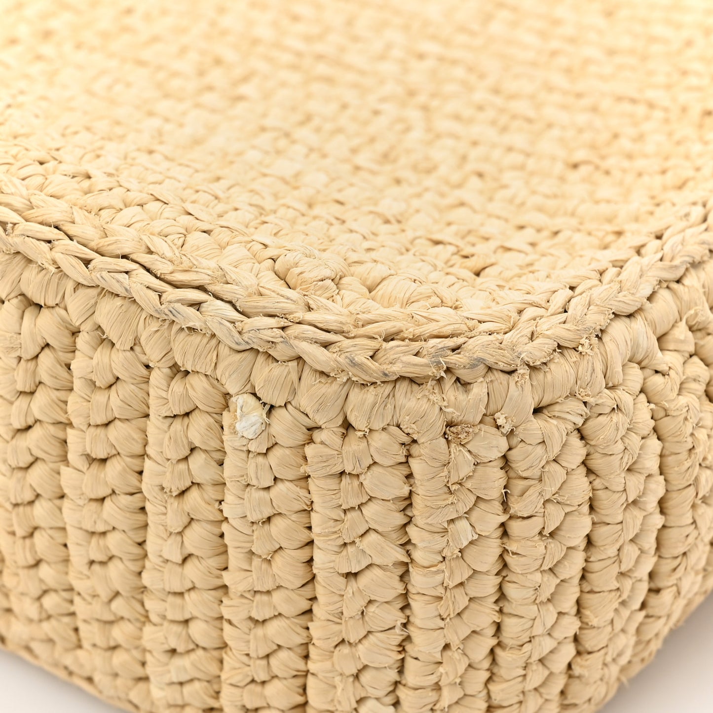 Yarn Raffia Effect Crochet Re-Edition 2005 Shoulder Bag Naturale