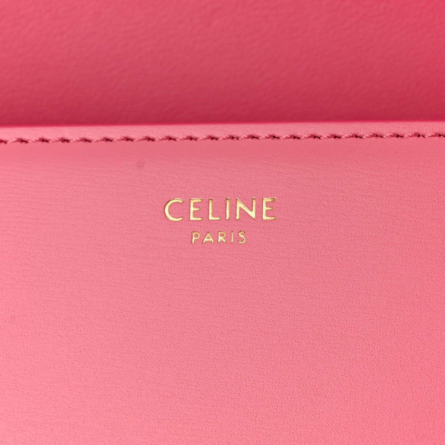 Shiny Calfskin Triomphe Flamingo