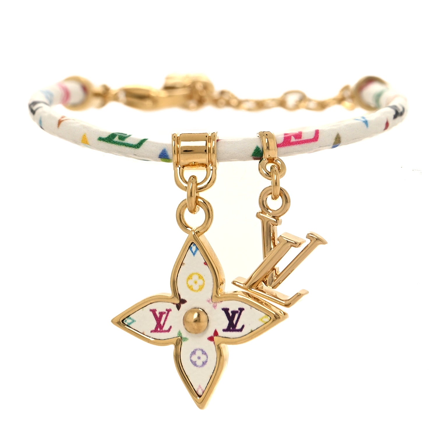 Louis Vuitton LV X TM Monogram Multicolor Charms Bracelet White