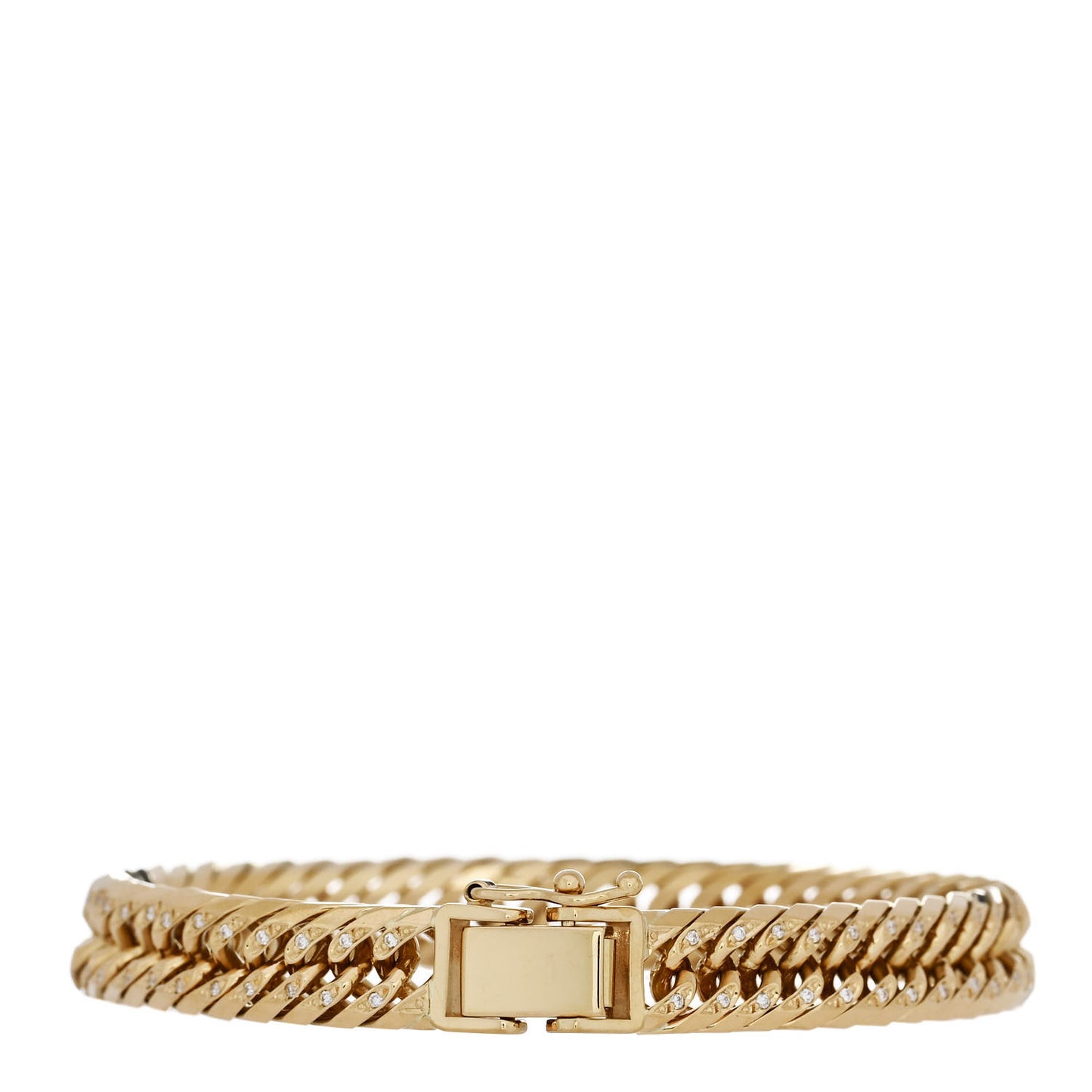 18K Yellow Gold Diamond .38ct Chain Bracelet