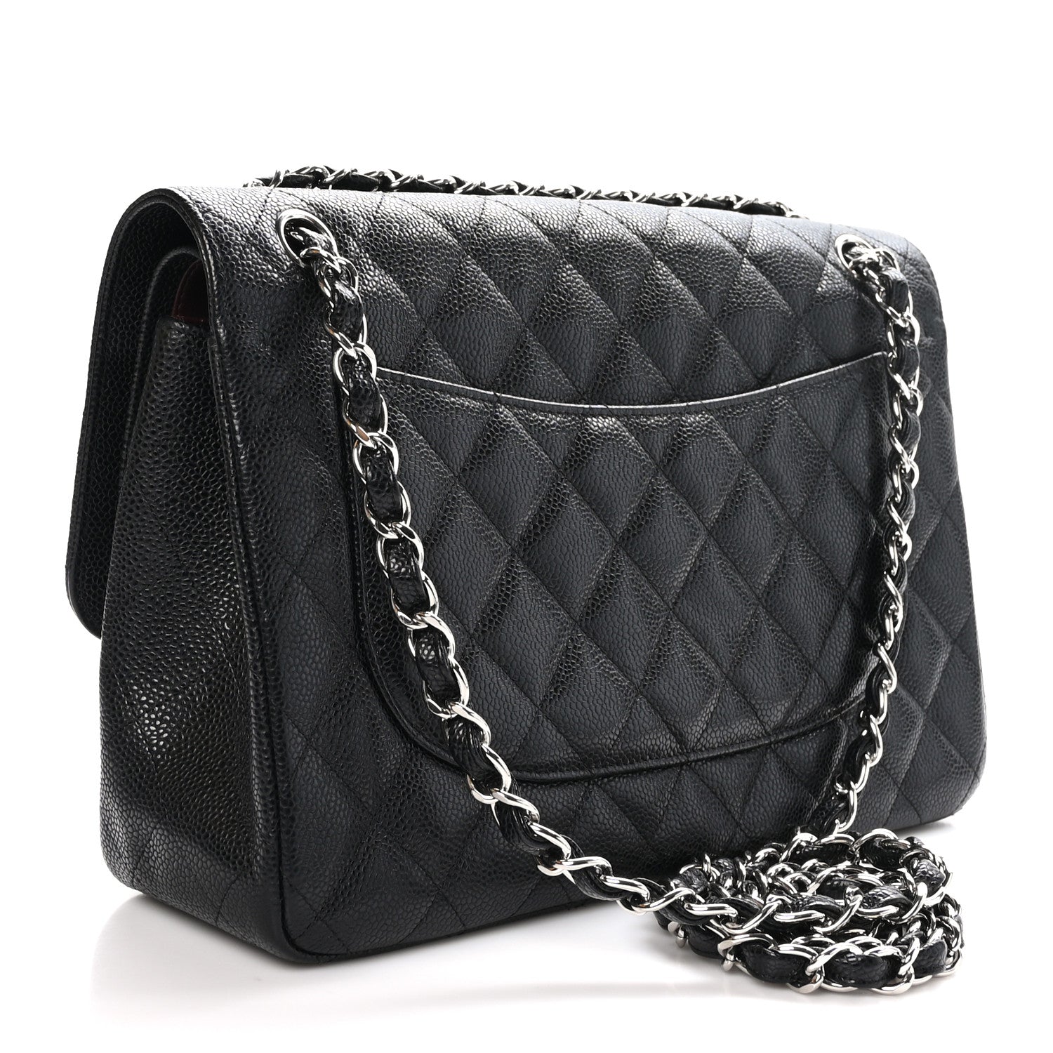 Chanel Caviar Quilted Jumbo Double Flap Black 3 of 13