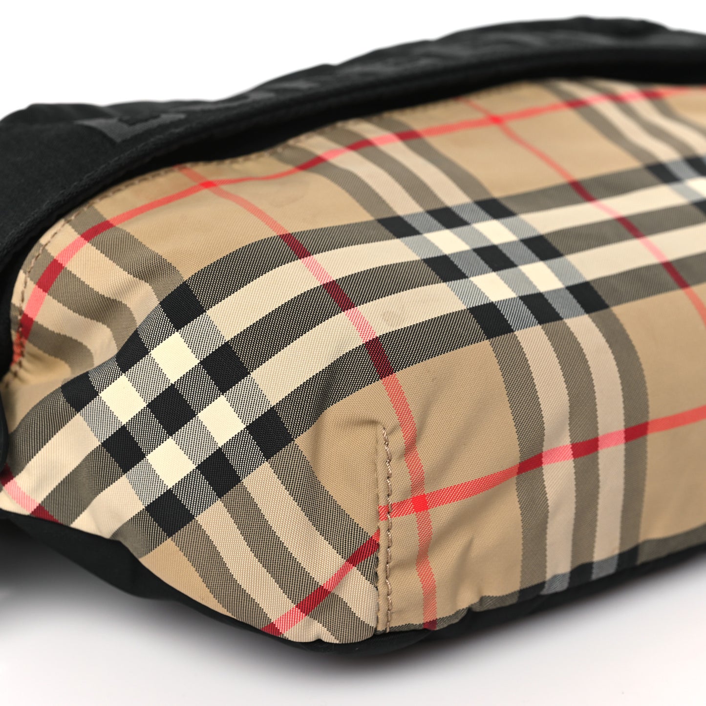 Nylon Vintage Check Sonny Bum Bag Archive Beige Black