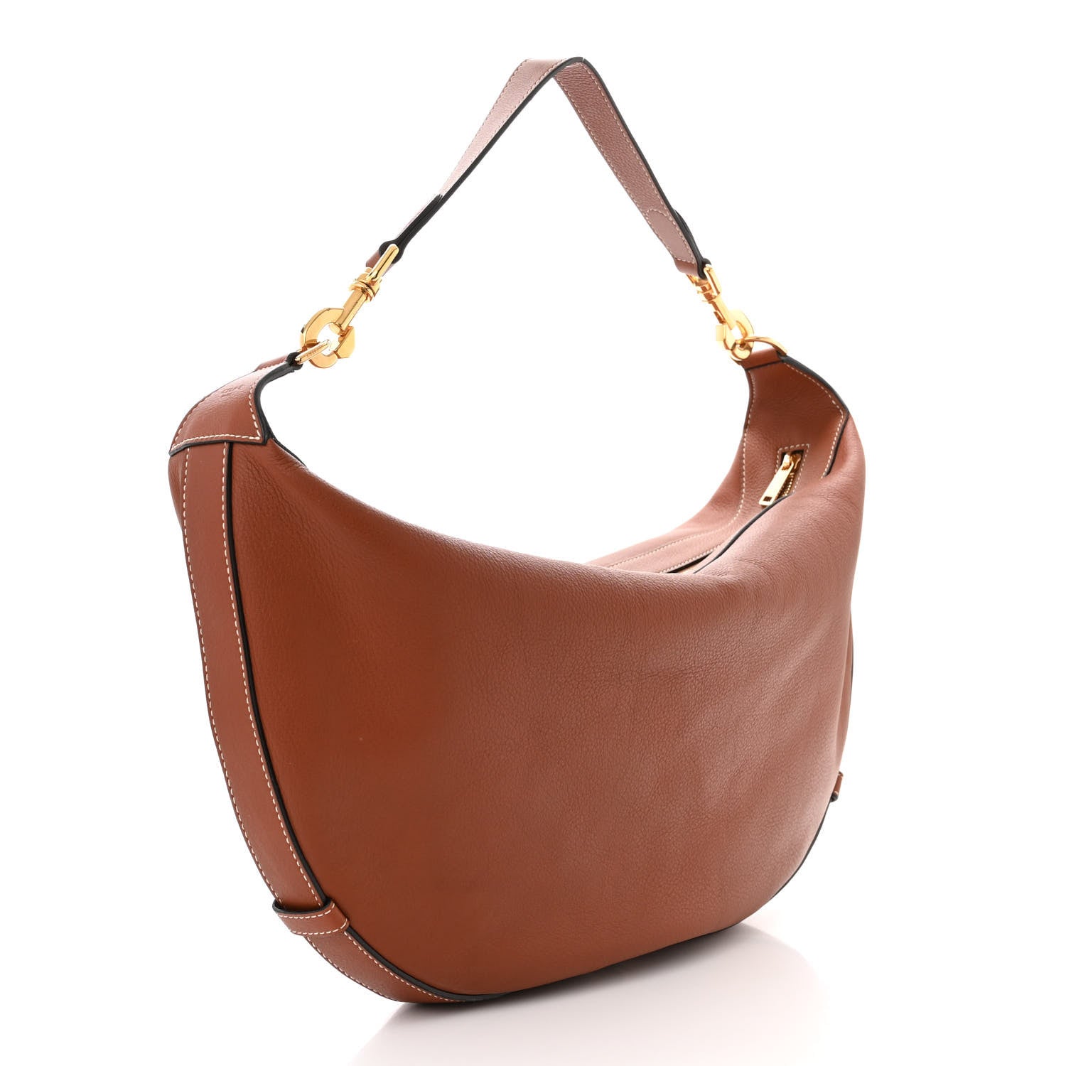 Celine Supple Calfskin Medium Strap Leandre Shoulder Bag Brown 3 of 11
