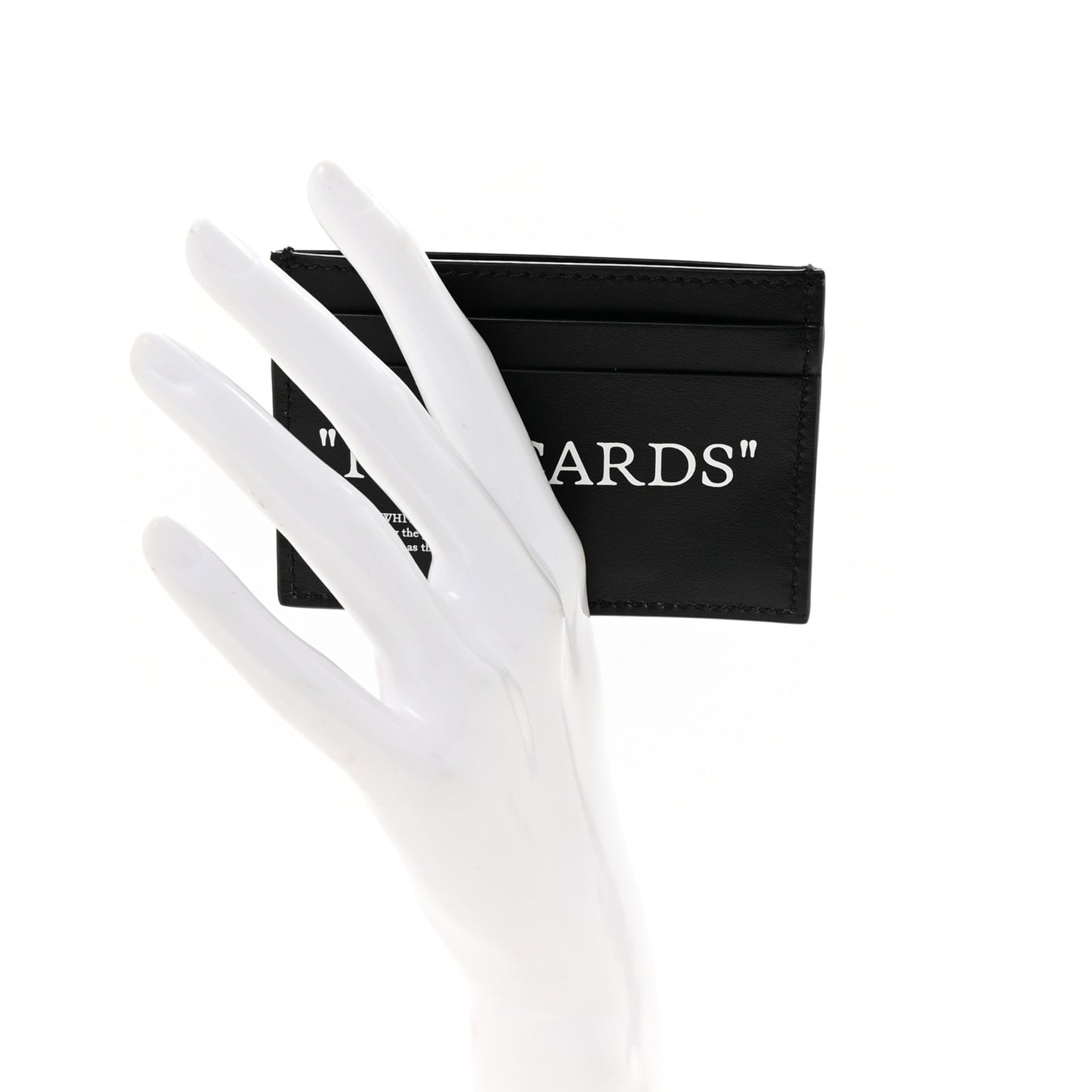 Calfskin For Cards Card Holder Black