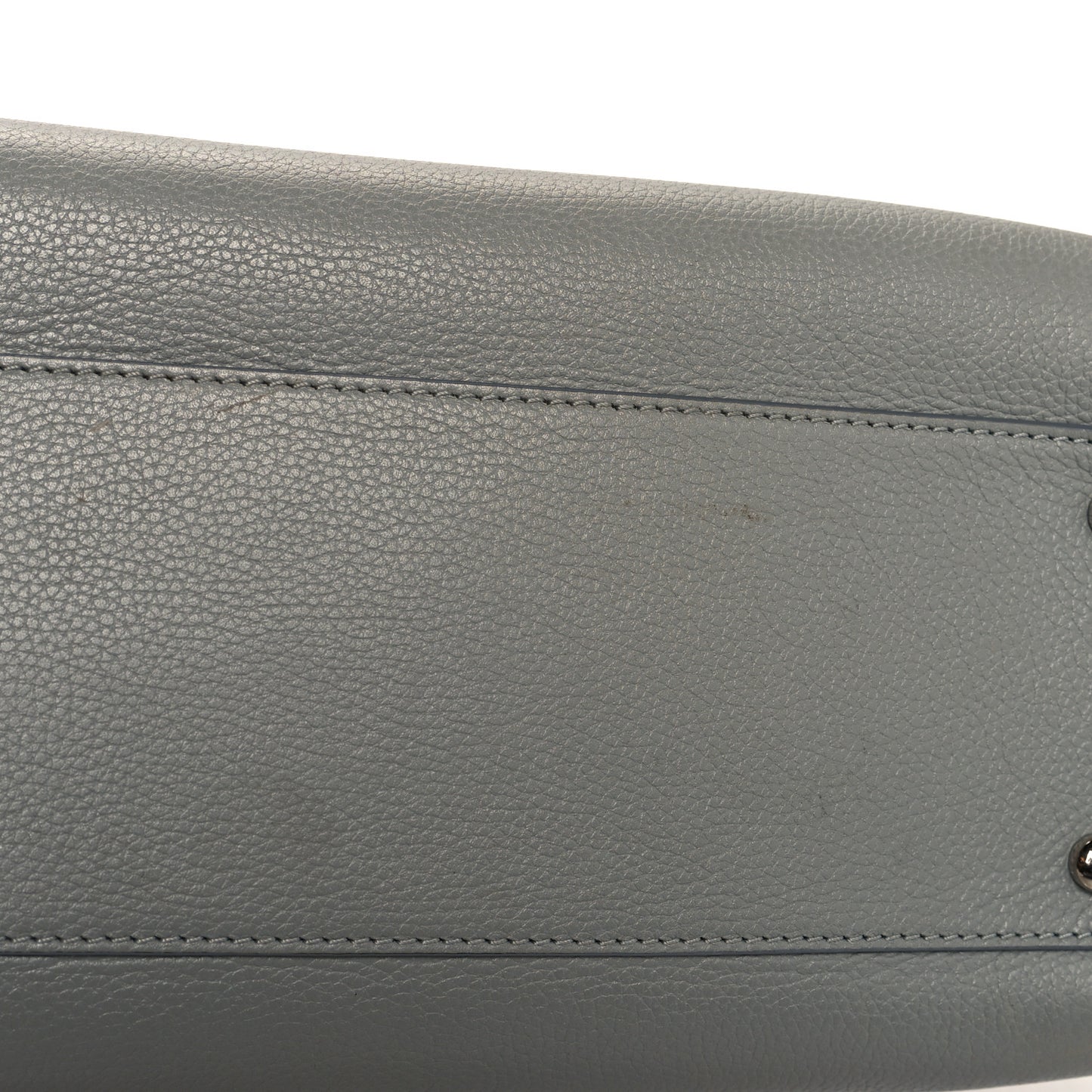 Grained Calfskin Small Neo Executive Shopper Tote Grey