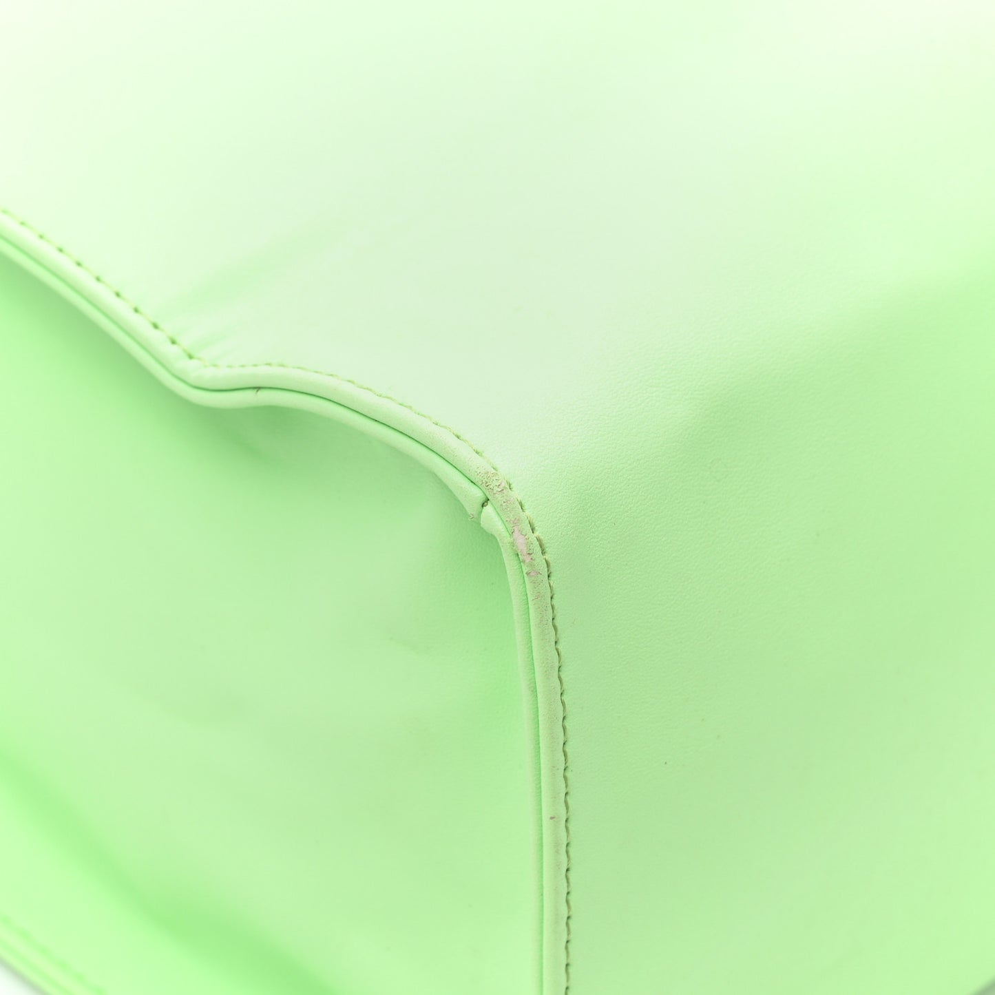 Vegan Leather Medium Shopping Bag Double Mint