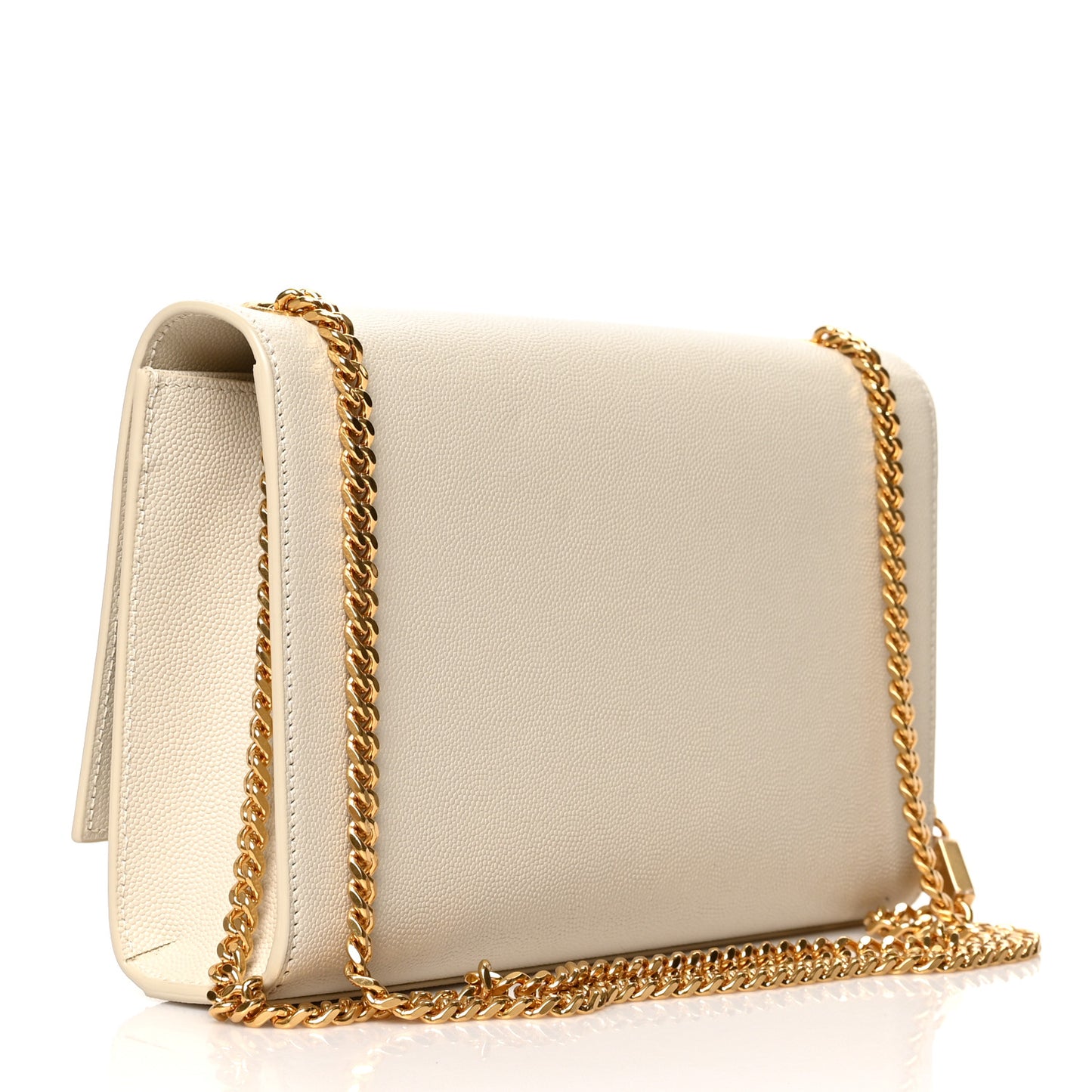 Grain De Poudre Medium Classic Monogram Kate Satchel Crema Soft