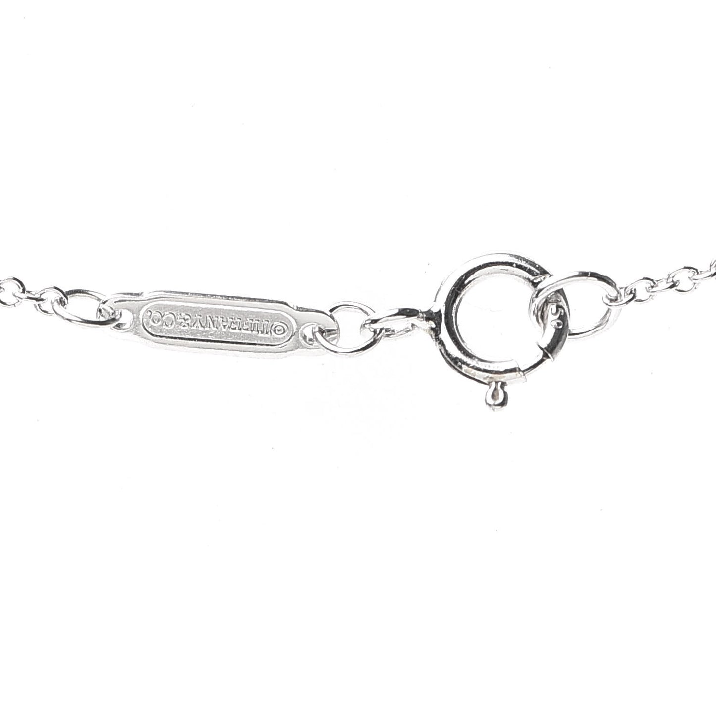 18K White Gold Diamond Small Ampersand Pendant Necklace