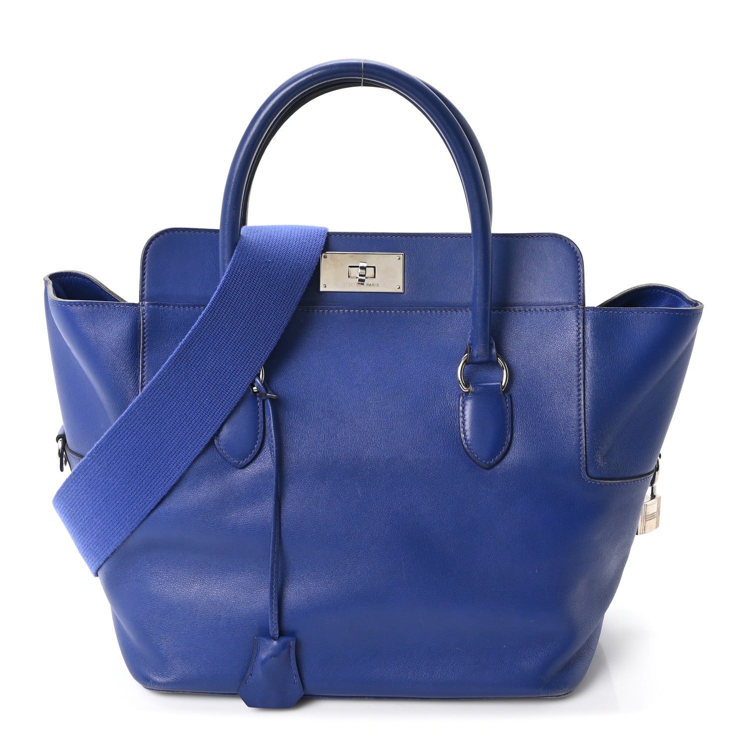 Hermes Swift Toolbox 26 Bleu Electrique 1885572 – FASHIONPHILE