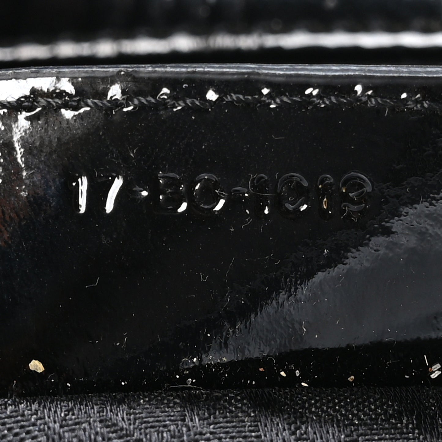 Patent Cannage Large Lady Dior Black