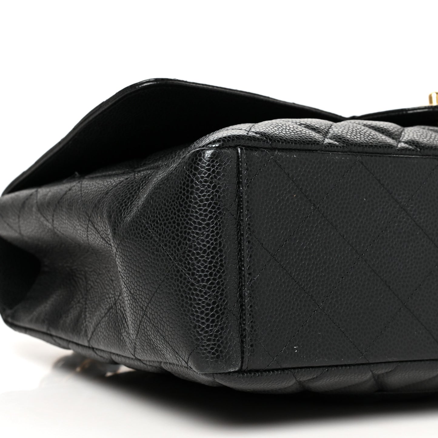 Caviar Quilted Maxi Single Flap Black
