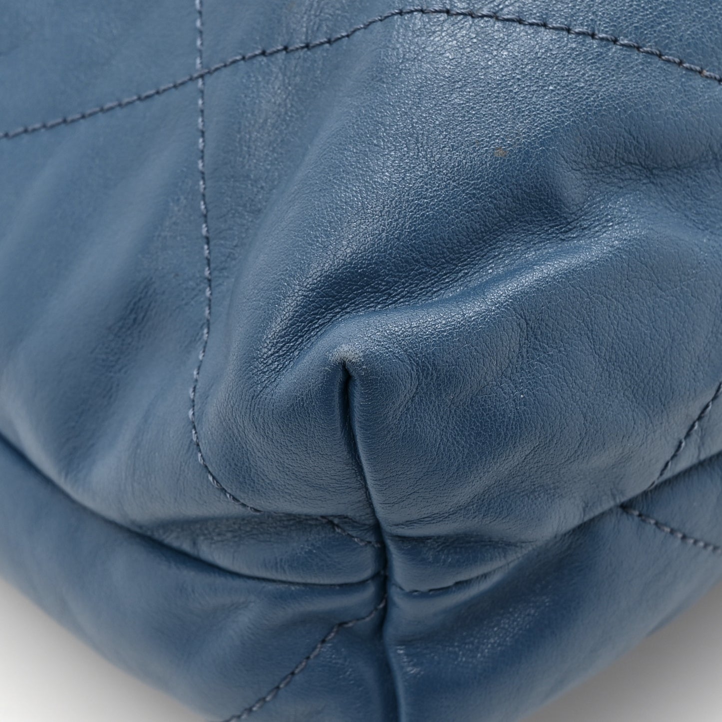 Shaded Calfskin Quilted Chanel 22 Blue Dark Blue