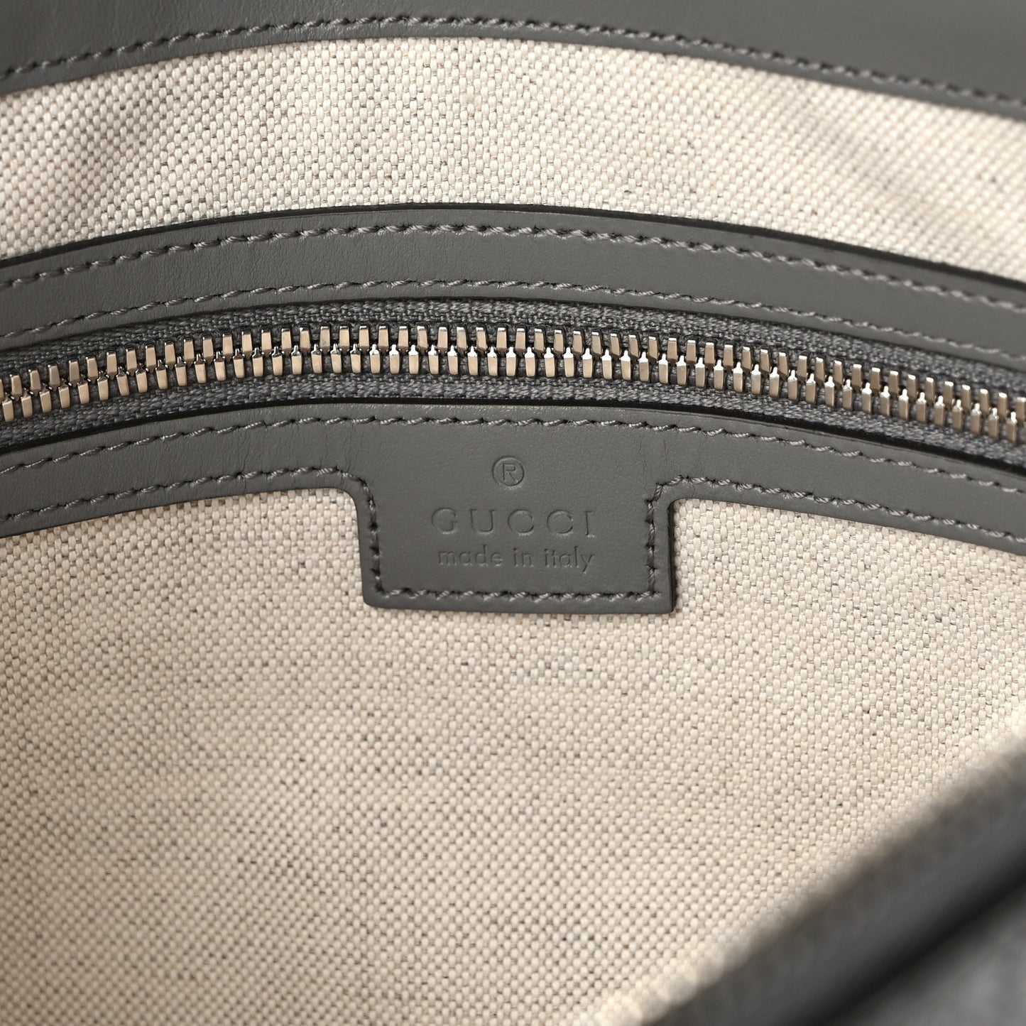 Calfskin GG Tennis Embossed Medium Wristlet Messenger Bag Gray