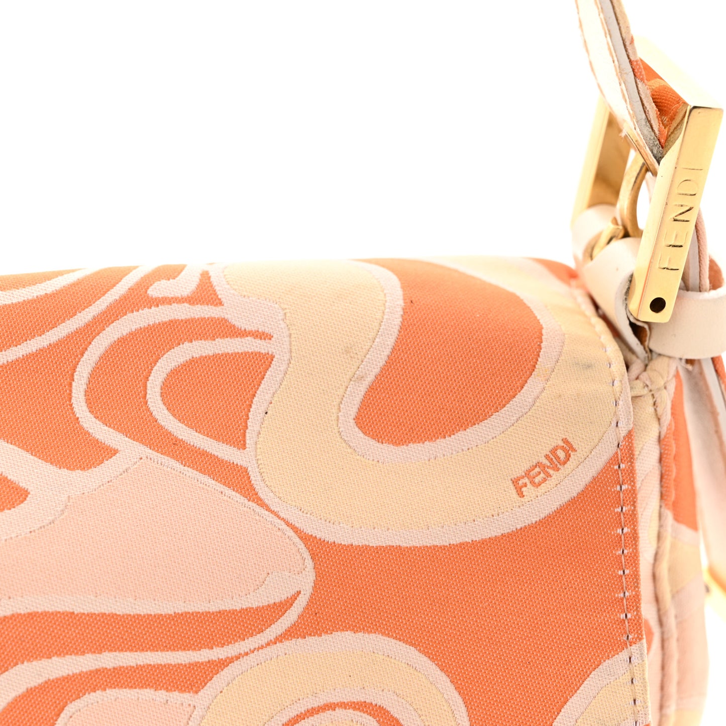 Satin Swirl Print Baguette Multicolor