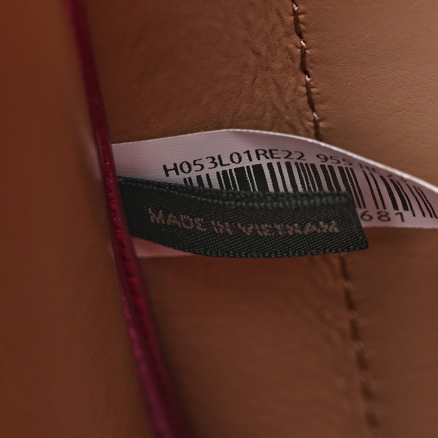 Grained Calfskin Mini The Tote Bag Lipstick Pink