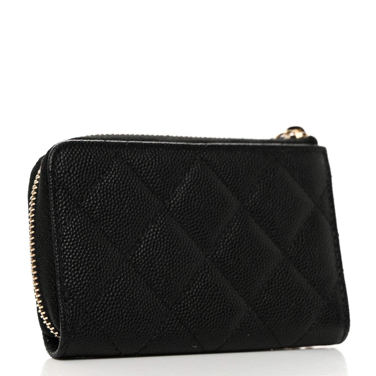 Chanel Caviar Quilted Zipped Key Holder Case Black 4 of 8