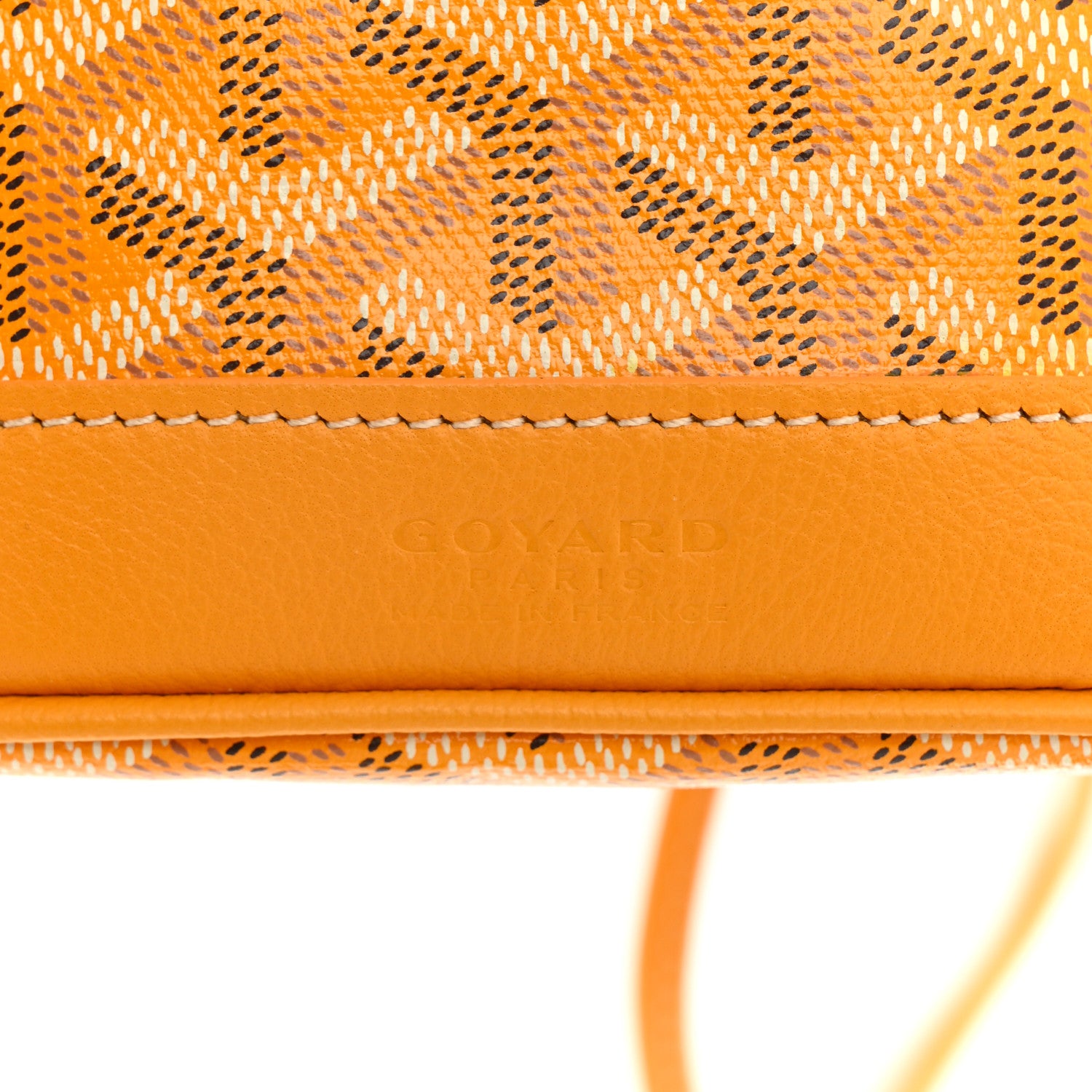 Goyard Goyardine Petit Flot Mini Bucket Bag Yellow 6 of 10