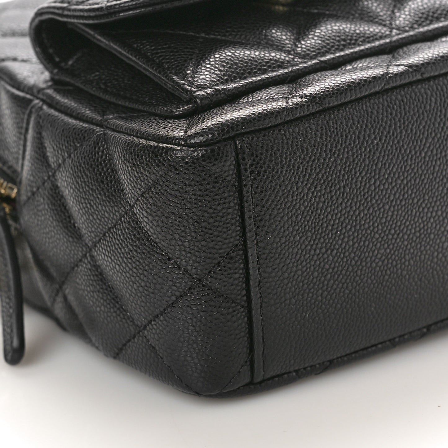Caviar Quilted CC Mini Classic Backpack Black