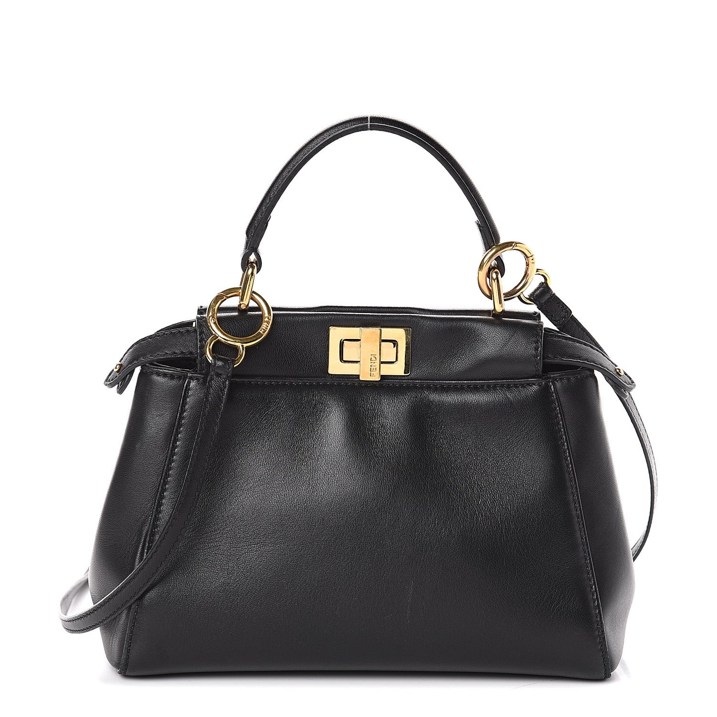 Nappa Mini Peekaboo Iconic Satchel Black