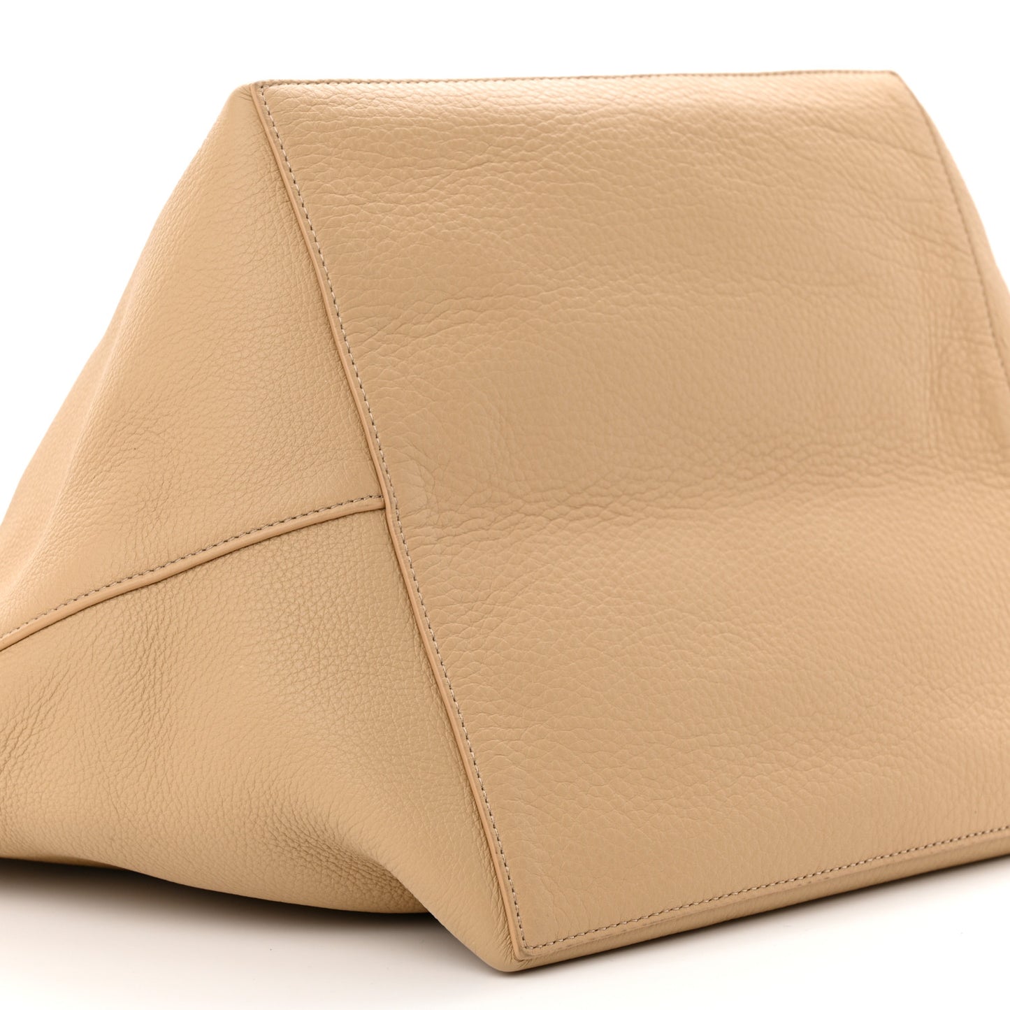 Grained Calfskin Park Tote Three Beige